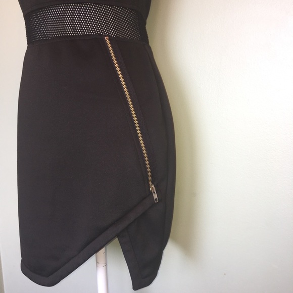 ASTR asymmetrical mesh zip dress - Picture 4 of 6
